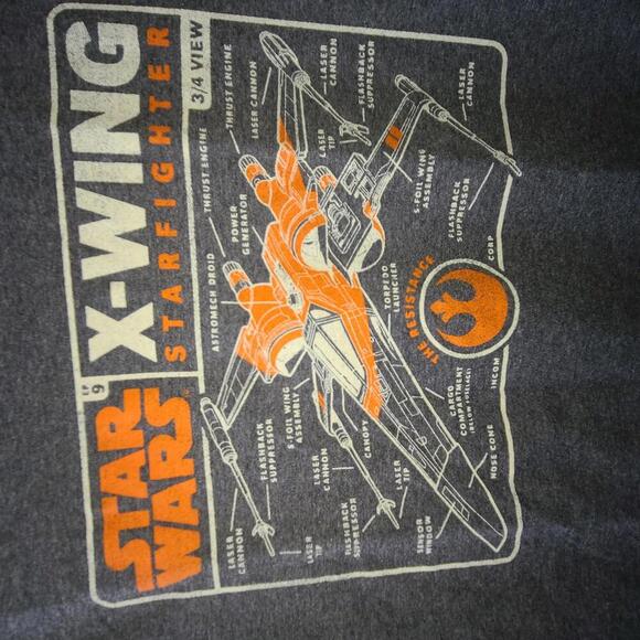 Star Wars X-Wing Starfighter Graphic Tee - Size Small - Picture 3 of 4